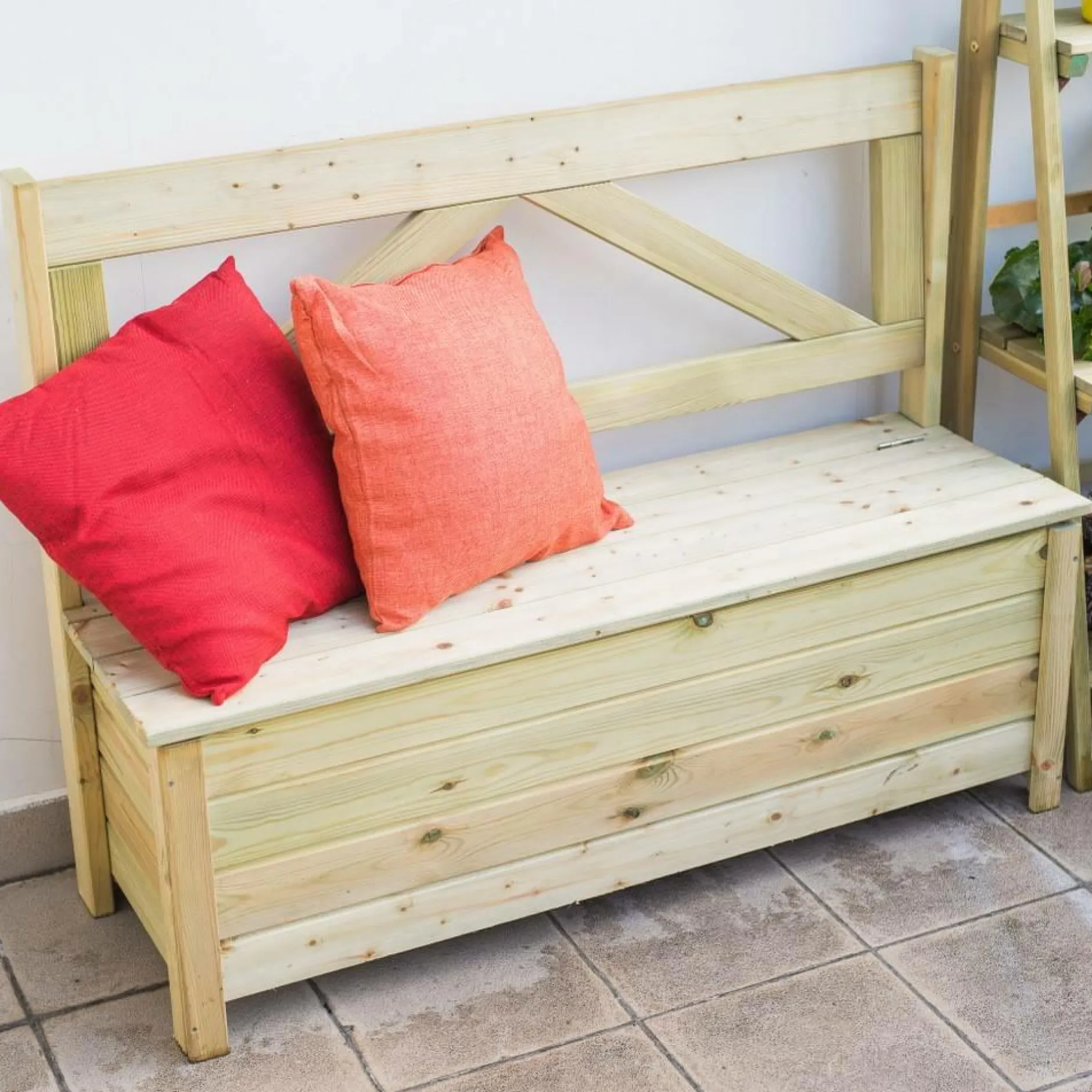 Bancs De Jardin>Camif EKJU Banc Coffre en Bois Elmo