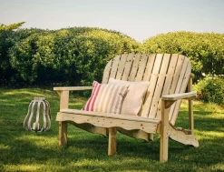 Canapés Et Fauteuils De Jardin></noscript>Camif EKJU Banquette 2 Places Ezra en Bois