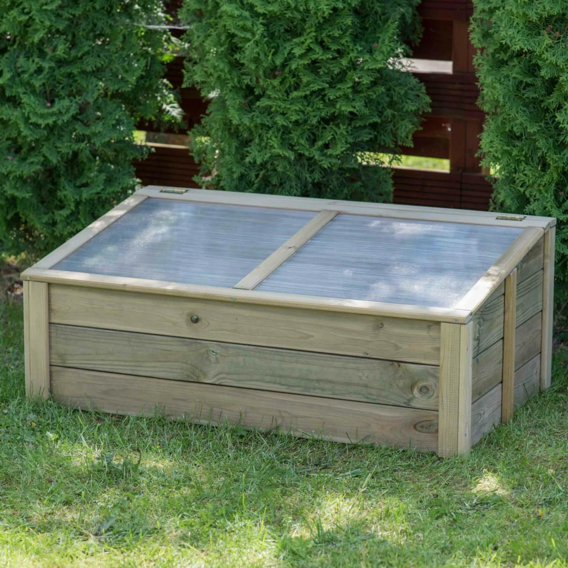 Carrés De Potager>Camif EKJU Serre à Poser 60 x 100 cm en Bois et Plexiglass