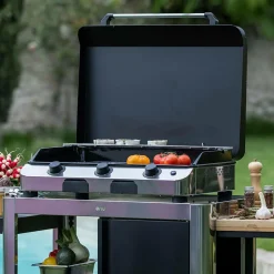 Accessoires Planchas Et Barbecues></noscript>Camif ENO Couvercle Plancha Fusion en Acier Noir