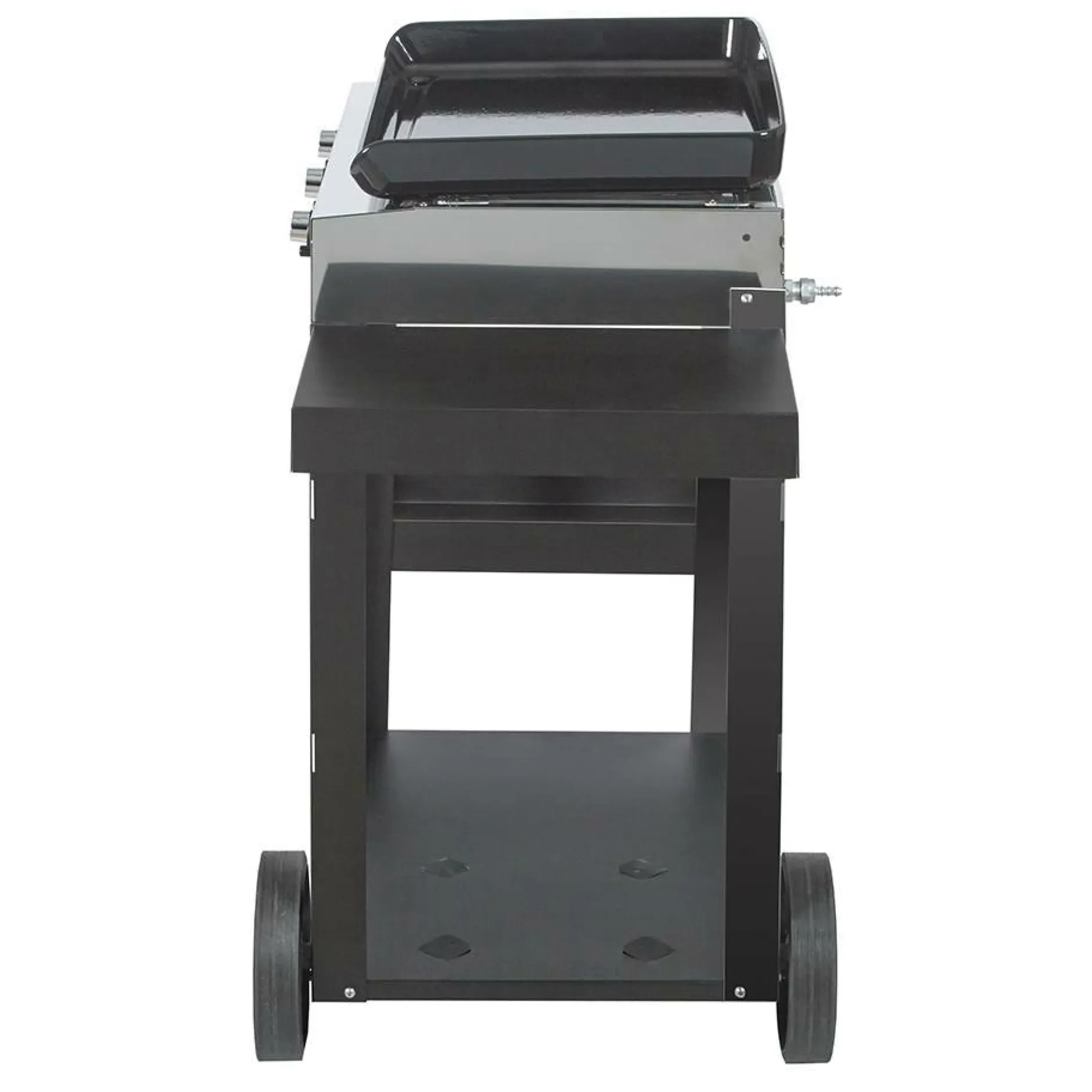 Ensembles Planchas Et Dessertes>Camif ENO Ensemble Plancha et Chariot Initial Gaz 65 en Acier Noir et Inox