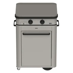 Ensembles Planchas Et Dessertes>Camif ENO Ensemble Plancha sign Gaz 65, Couvercle et Chariot - Inox