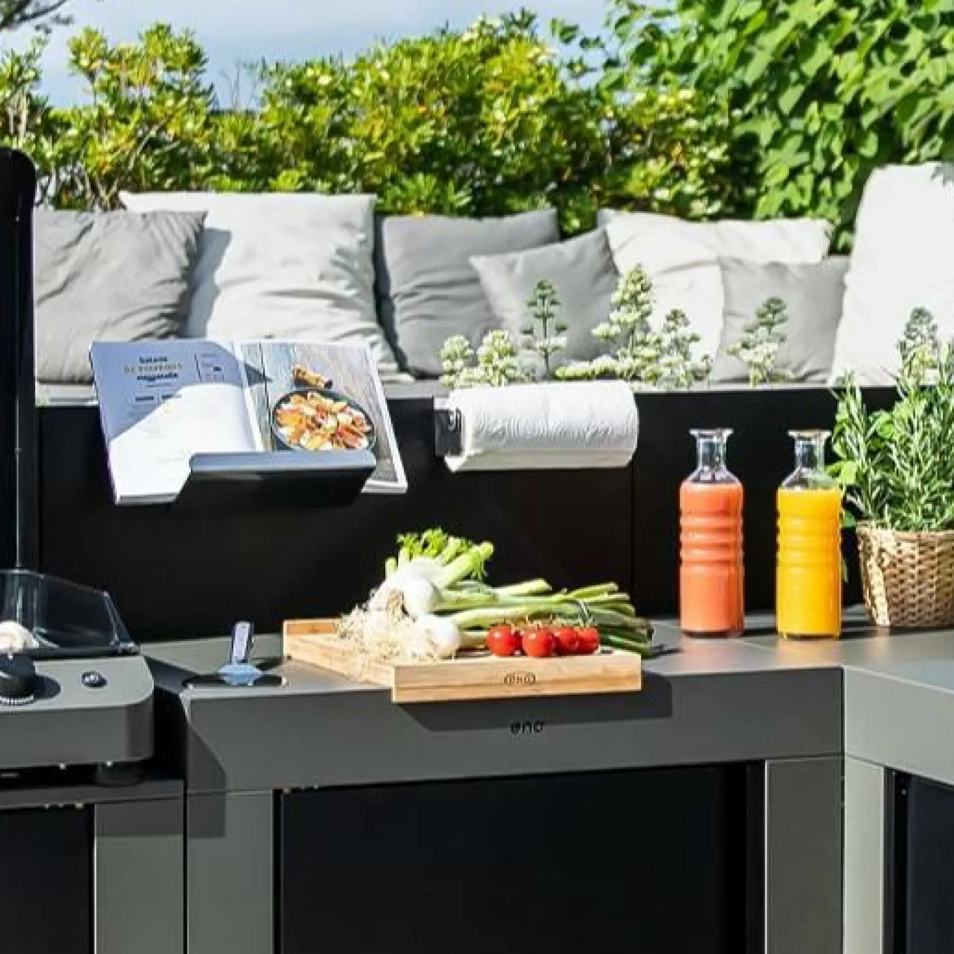 Cuisines D'Extérieur>Camif ENO Kit 4 Accessoires pour Cuisine d'Extérieur Modulo en Inox