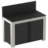 Cuisines D'Extérieur|Dessertes Planchas>Camif ENO Meuble de Cuisine pour Plancha 120 x 60 cm Félix en Inox