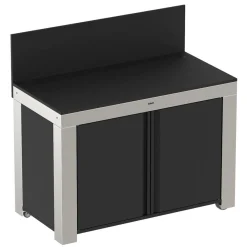 Cuisines D'Extérieur|Dessertes Planchas>Camif ENO Meuble de Cuisine pour Plancha 120 x 60 cm Félix en Inox
