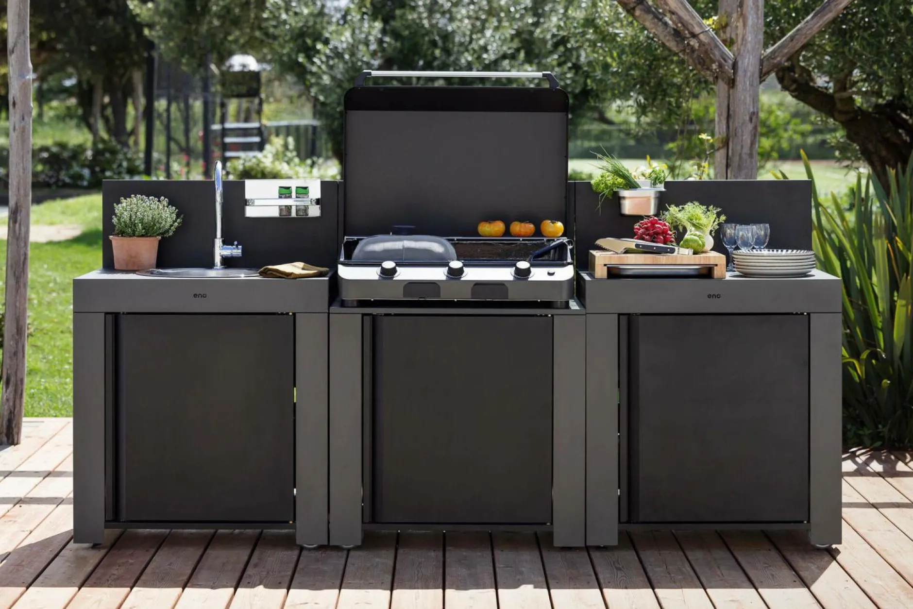 Planchas>Camif ENO Plancha Fusion Gaz 75 - Acier Gris