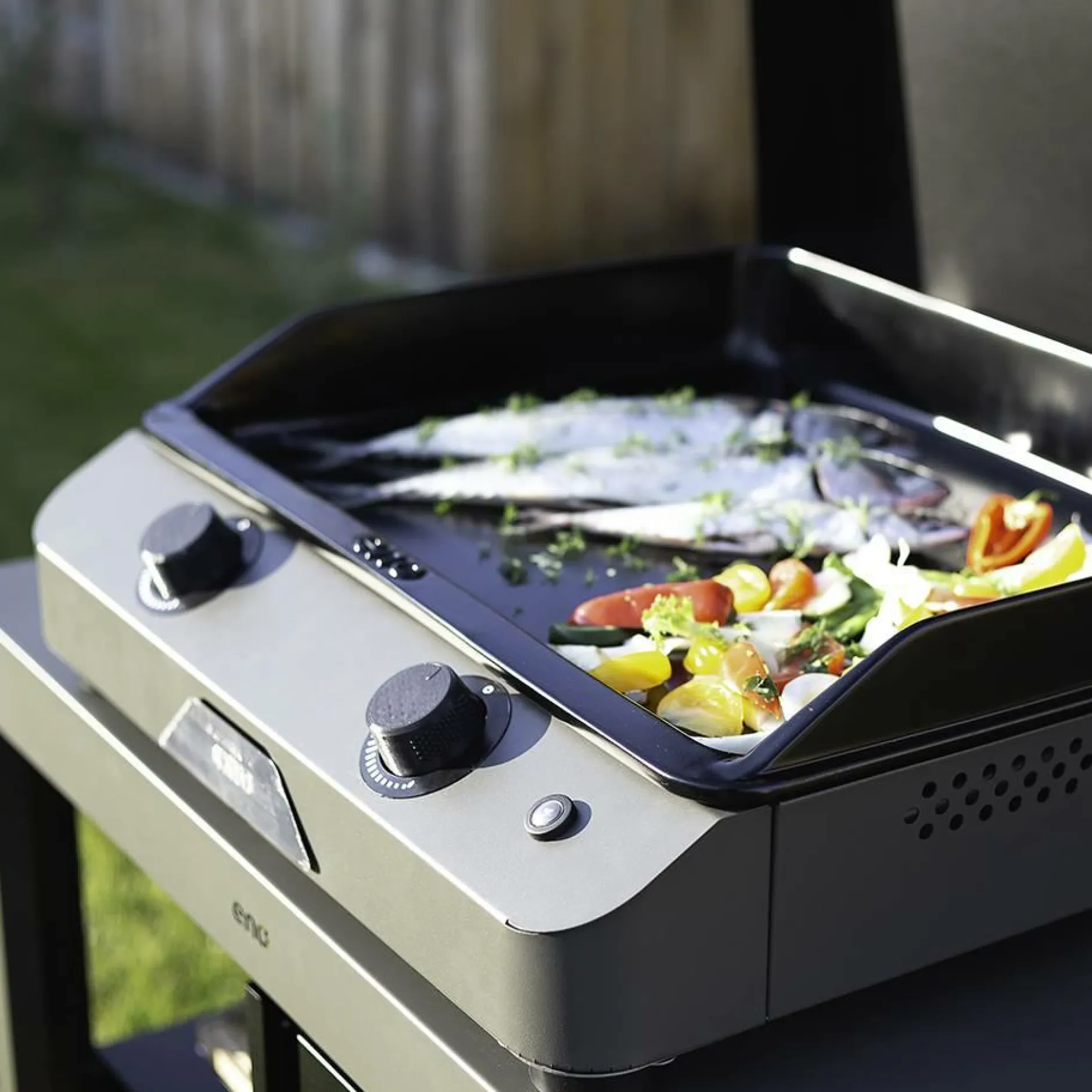 Planchas>Camif ENO Plancha Fusion Gaz 60 en Acier Gris Cargo