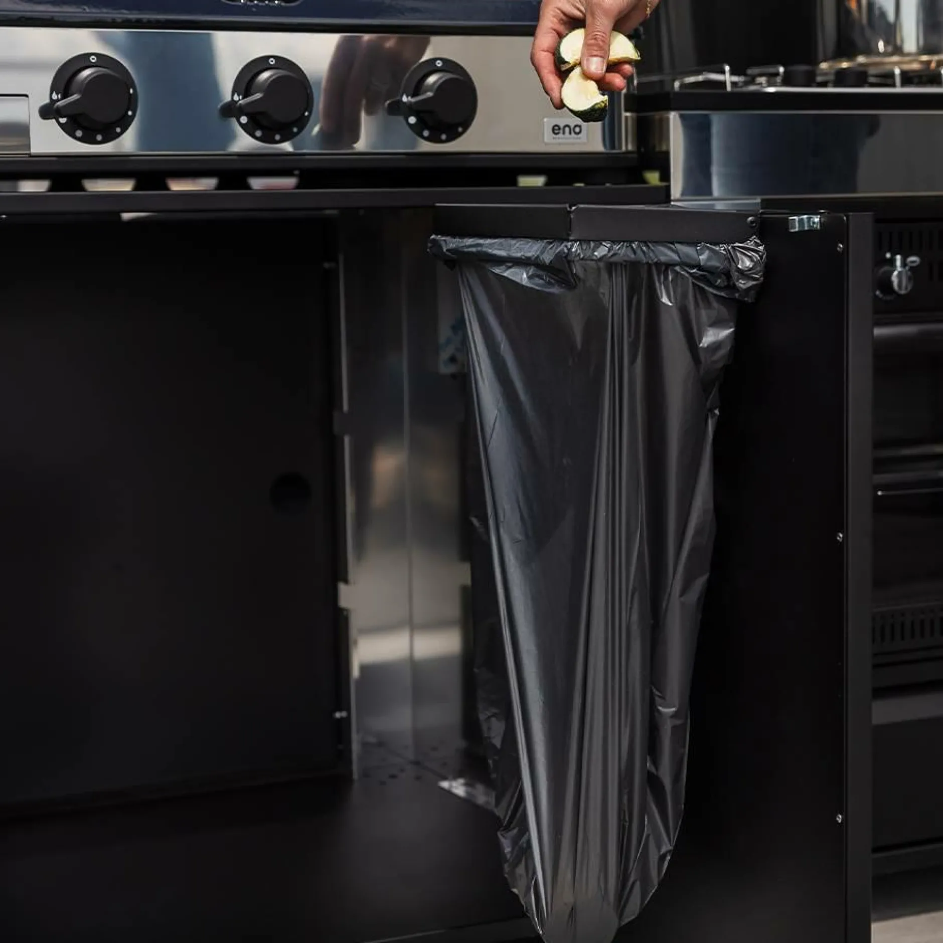 Cuisines D'Extérieur>Camif ENO Support Sac Poubelle pour Cuisine d'Extérieur Modulo