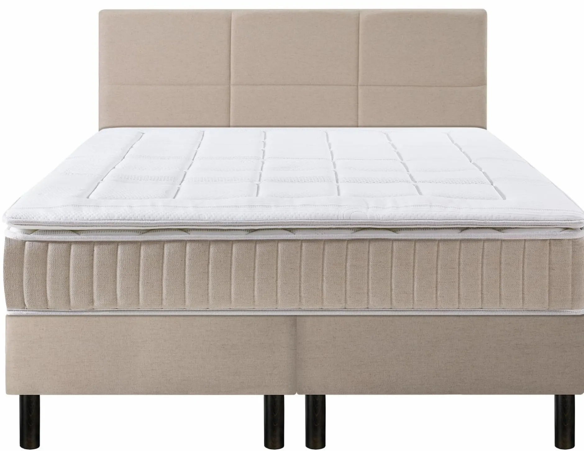 Ensembles Matelas Et Sommier>Camif EPEDA Ensemble 5 en 1 Boxspring Enchanteur - - 2 x 90 x 200 cm Lin