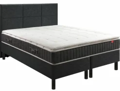 Ensembles Matelas Et Sommier>Camif EPEDA Ensemble 5 en 1 Boxspring Enchanteur - - 2 x 100 x 200 cm Gris