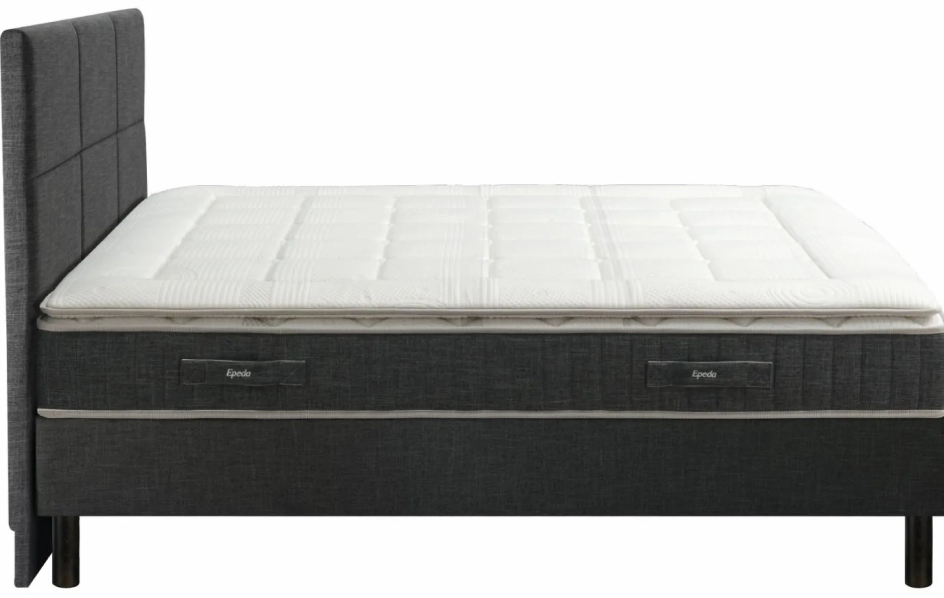 Ensembles Matelas Et Sommier>Camif EPEDA Ensemble 5 en 1 Boxspring Enchanteur - - 2 x 100 x 200 cm Gris