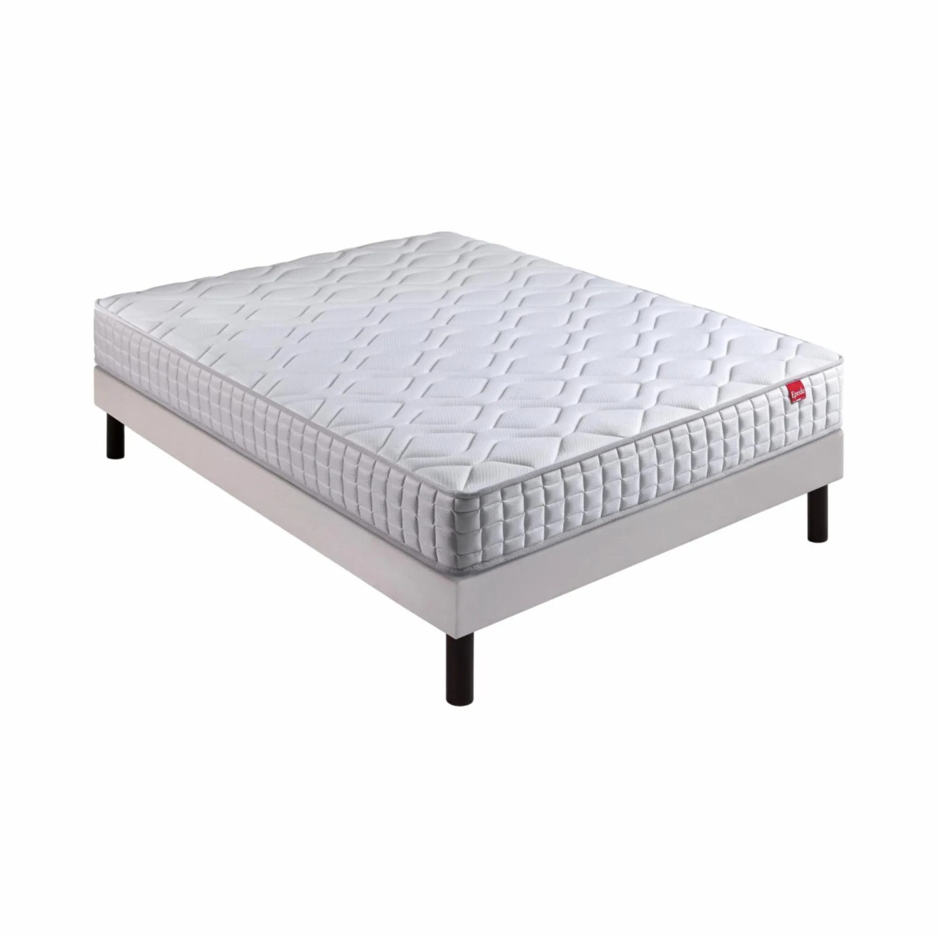 Ensembles 90 X 190 Cm|Ensembles 140 X 190 Cm>Camif EPEDA Ensemble matelas et sommier Distinct 3 - 2 x 80 x 200 cm