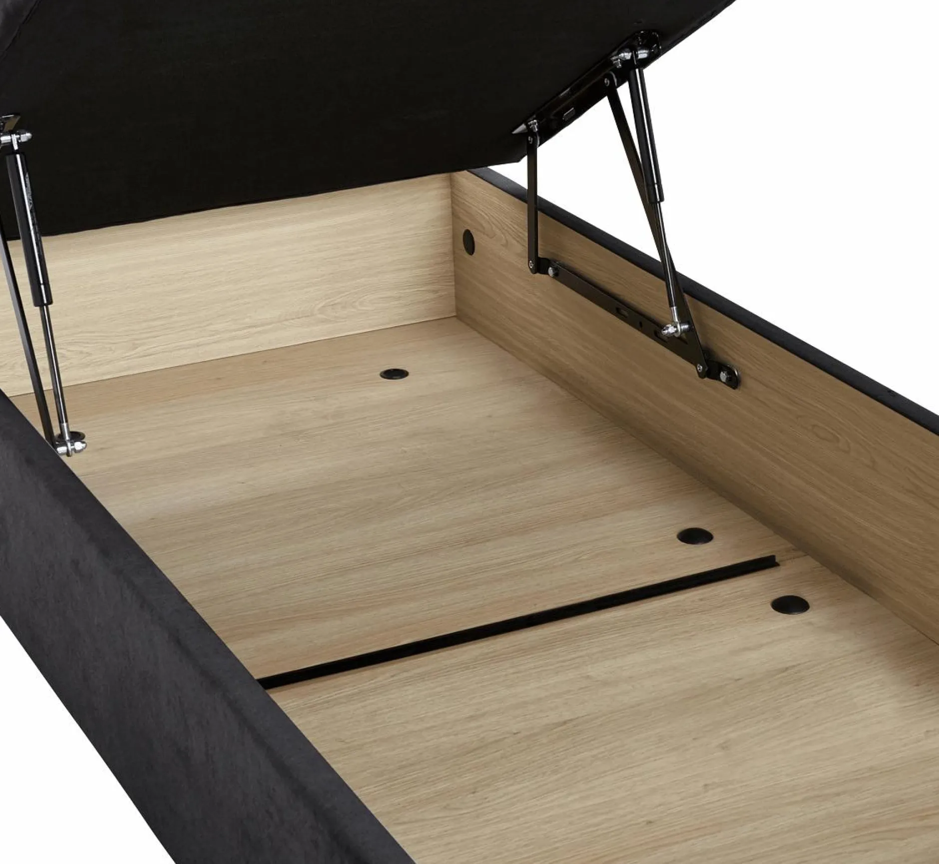 Sommiers 160 X 200 Cm|Sommiers 140 X 190 Cm>Camif EPEDA Sommier coffre 34 cm Hercule - - 140 x 190 cm Gris Béton