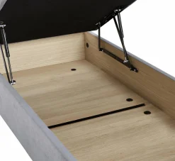 Sommiers 140 X 190 Cm|Sommiers 160 X 200 Cm></noscript>Camif EPEDA Sommier coffre 34 cm Hercule - - 90 x 200 cm Gris Souris