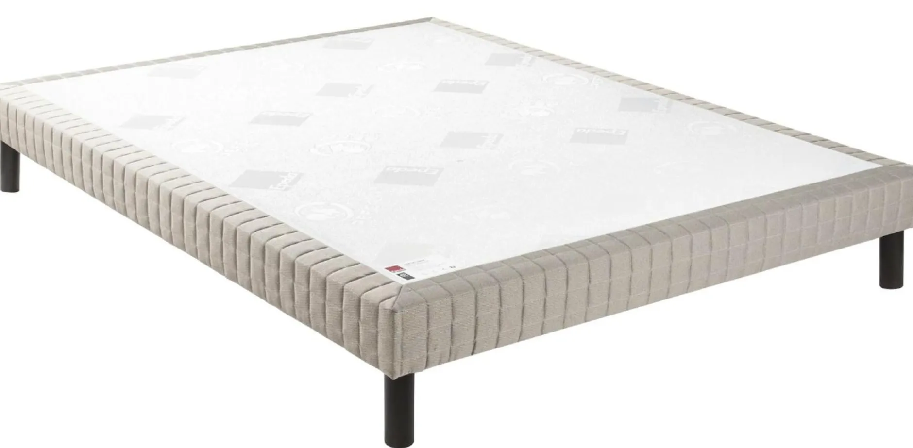 Sommiers 90 X 190 Cm|Sommiers 140 X 190 Cm>Camif EPEDA Sommier tapissier à lattes 15 cm Nature - - 100 x 190 cm Gris Foncé