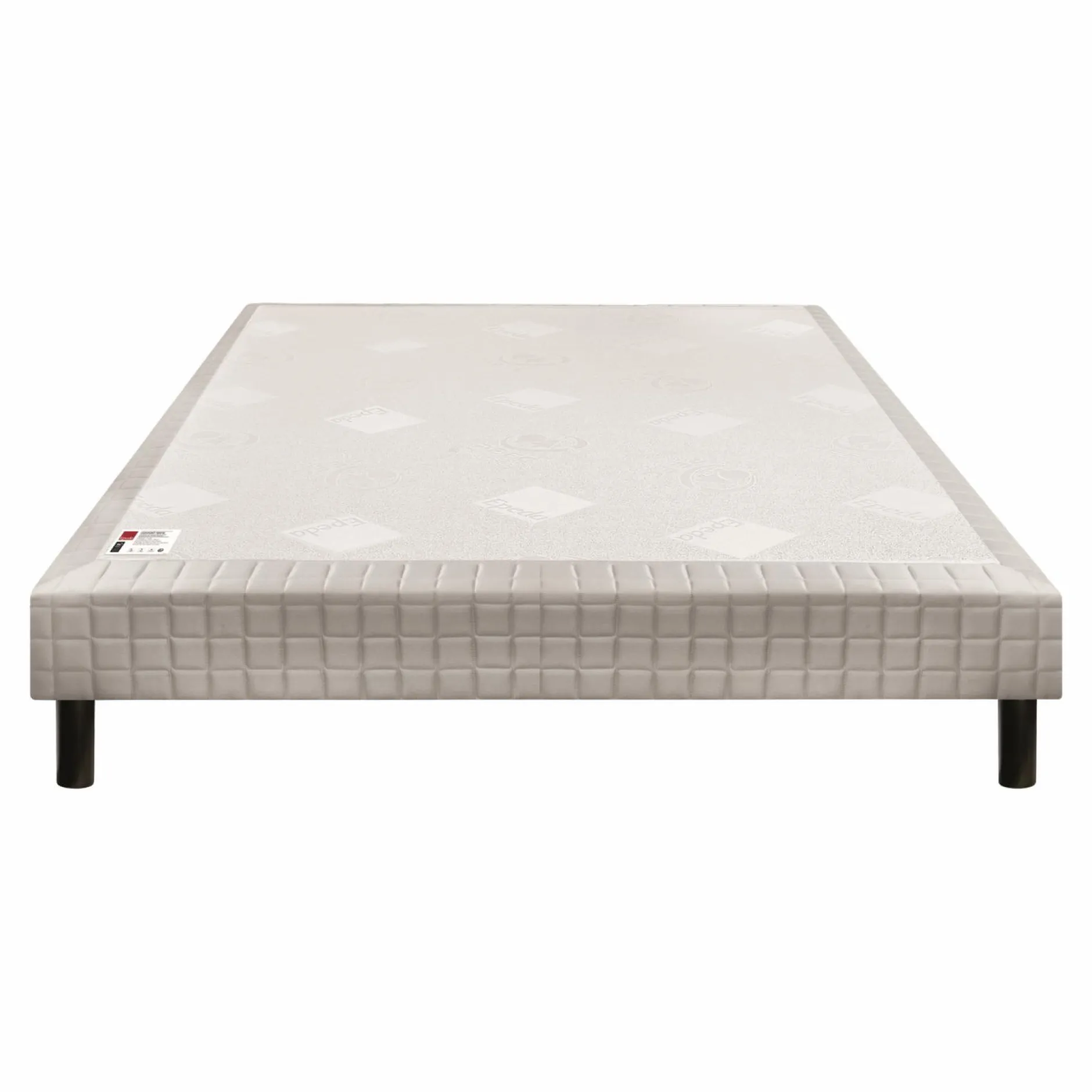 Sommiers 90 X 190 Cm|Sommiers 140 X 190 Cm>Camif EPEDA Sommier tapissier à lattes 15 cm Nature - - 100 x 190 cm Gris Foncé