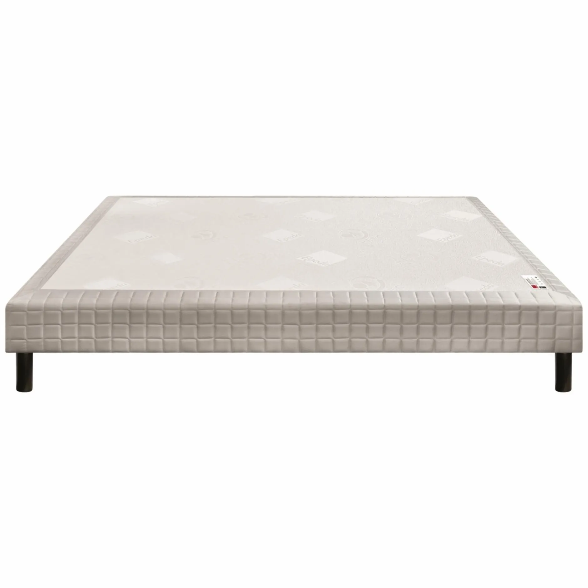 Sommiers 90 X 190 Cm|Sommiers 140 X 190 Cm>Camif EPEDA Sommier tapissier à lattes 15 cm Nature - - 100 x 190 cm Gris Foncé
