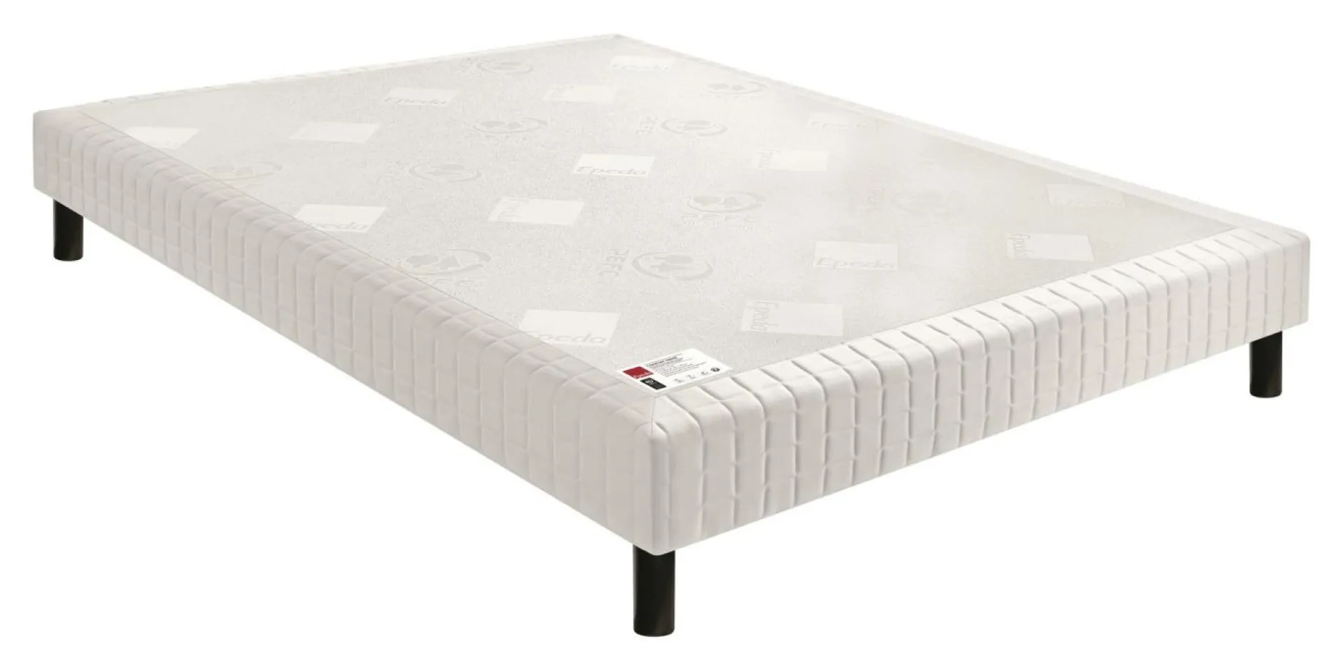 Sommiers 90 X 190 Cm|Sommiers 140 X 190 Cm>Camif EPEDA Sommier tapissier à lattes 15 cm Nature - - 100 x 200 cm Ecru