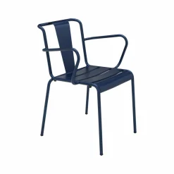 Fauteuils De Jardin>Camif EREME Lot de 2 Fauteuils Paname - Bleu Lazuli