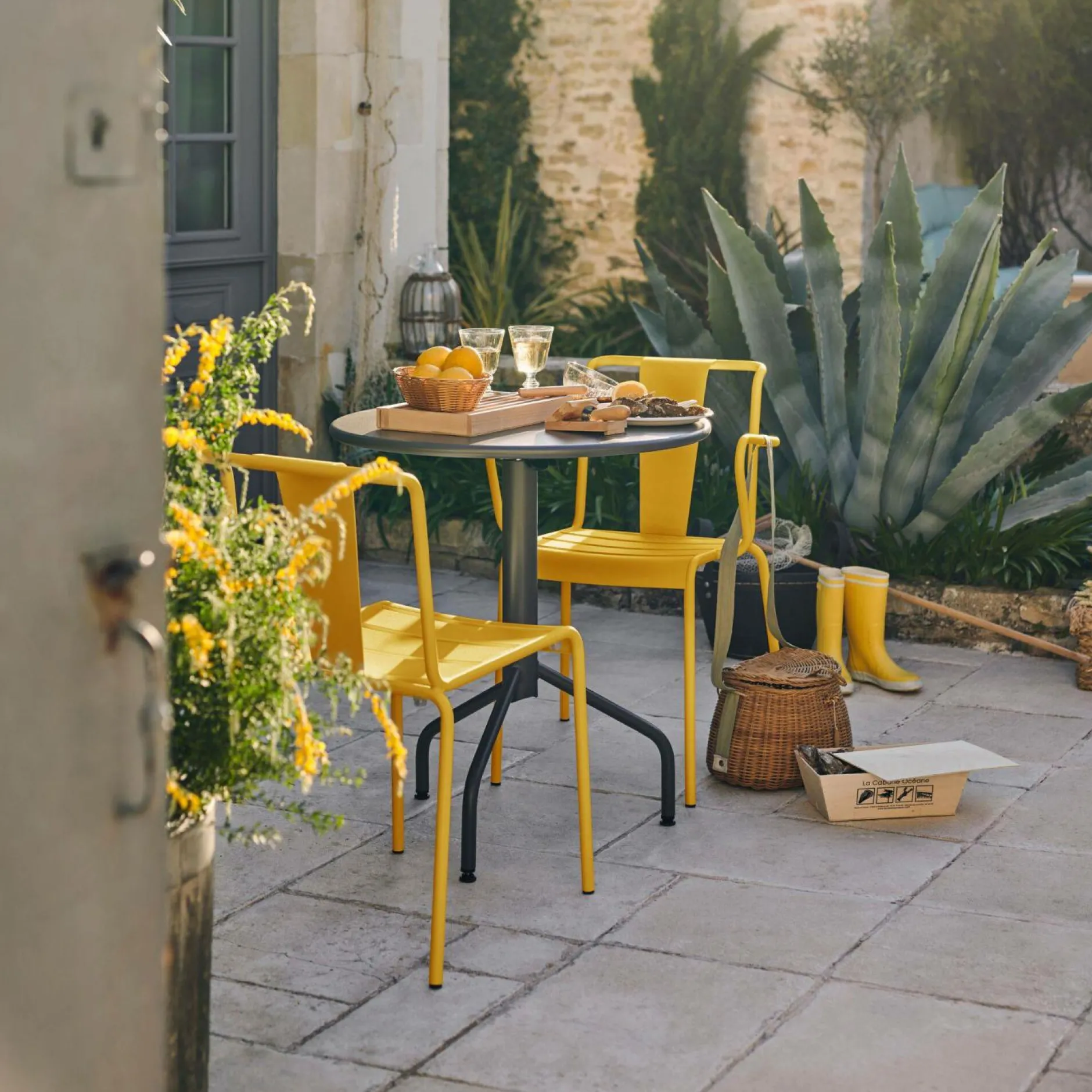 Fauteuils De Jardin>Camif EREME Lot de 2 Fauteuils Paname - Amande