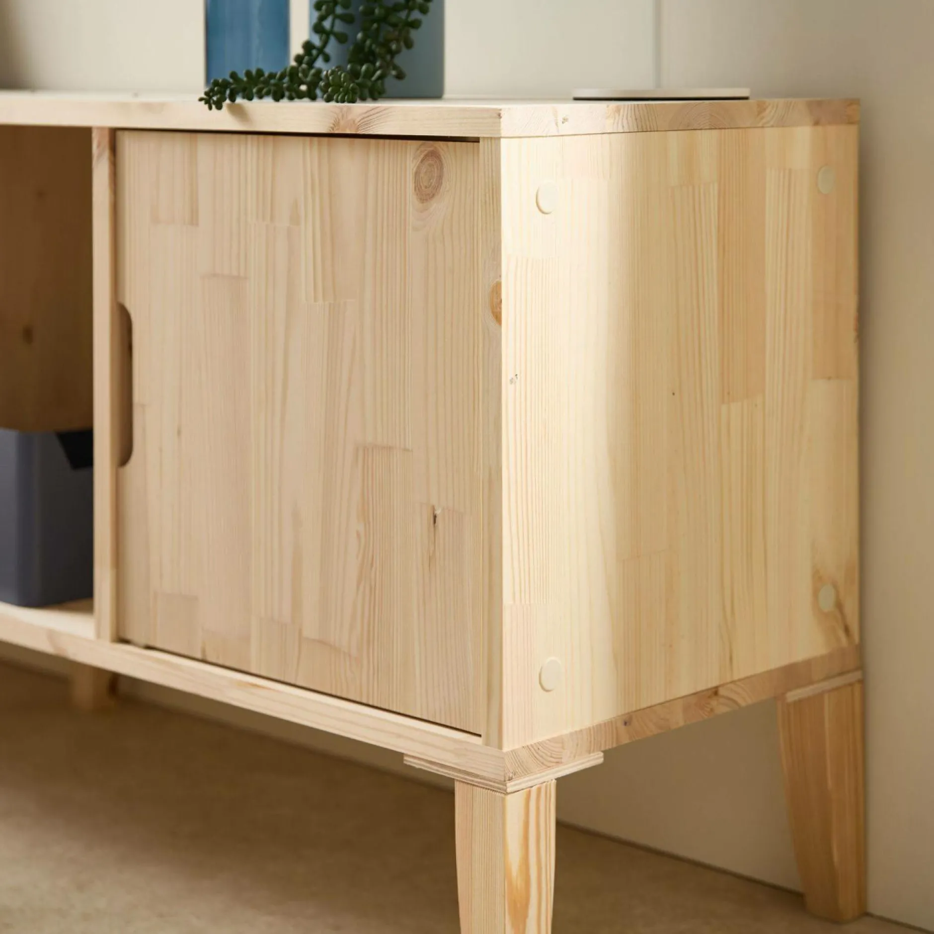 Etagères>Camif Etagère bois massif 5 cases Elio