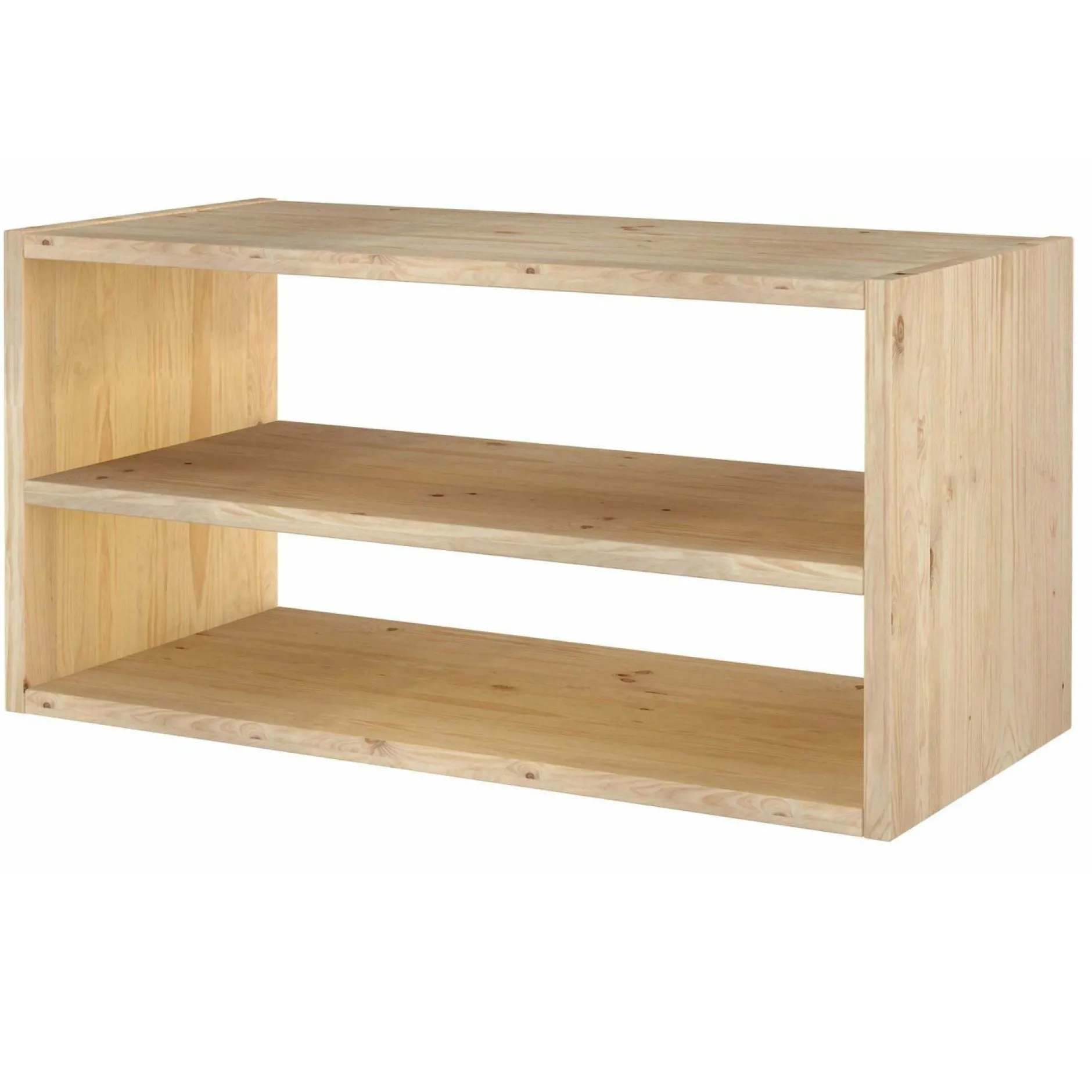 Etagères>Camif Etagère bois massif 2 cases horizontales Elio