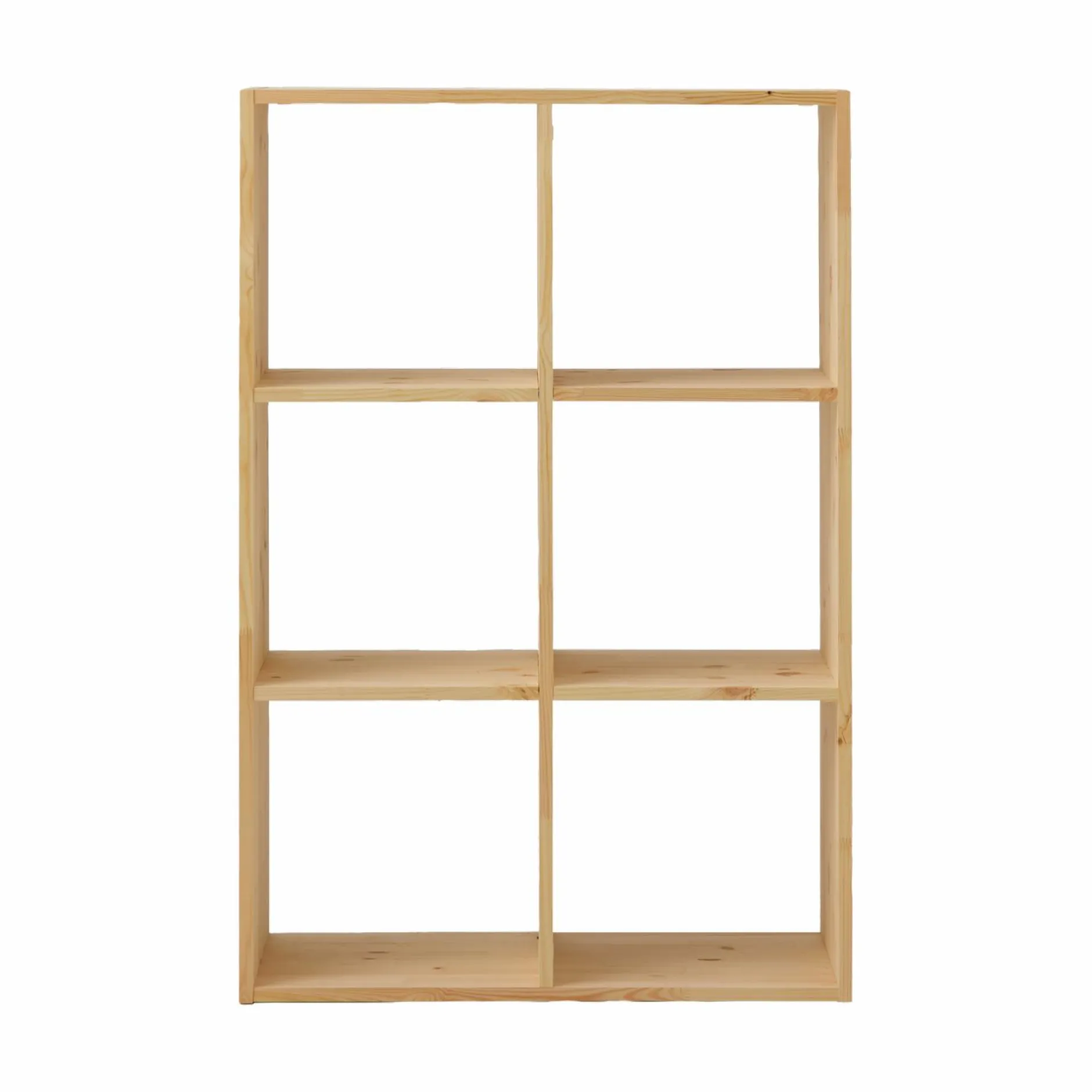 Etagères>Camif Etagère bois massif 2x3 cases Elio