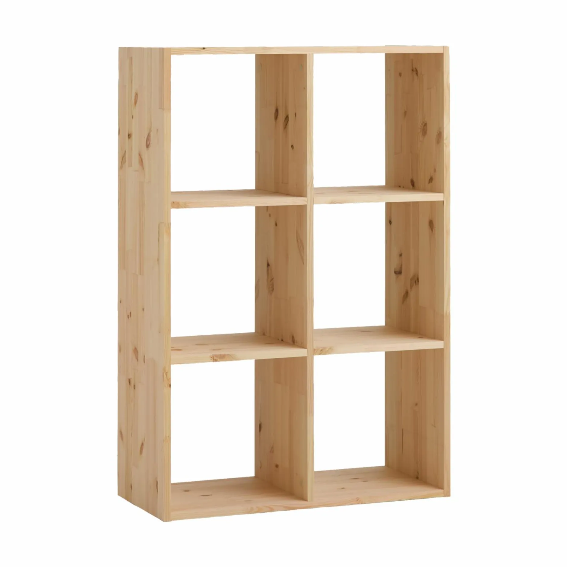 Etagères>Camif Etagère bois massif 2x3 cases Elio