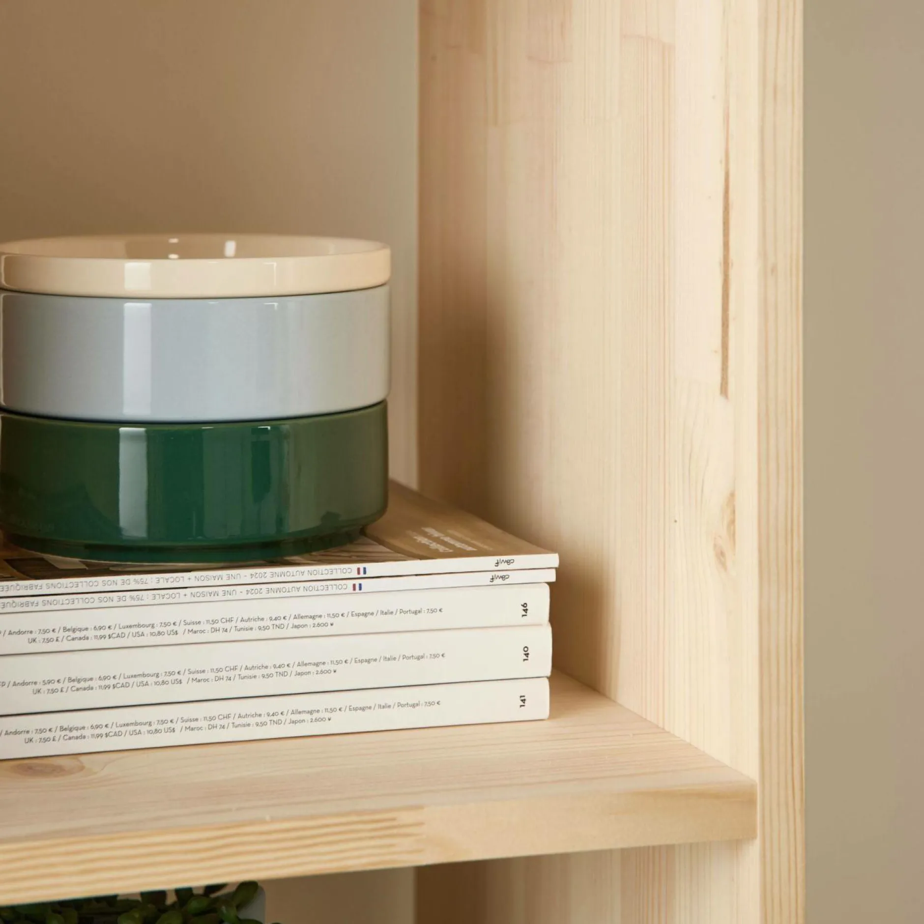 Etagères>Camif Etagère bois massif 2x3 cases Elio