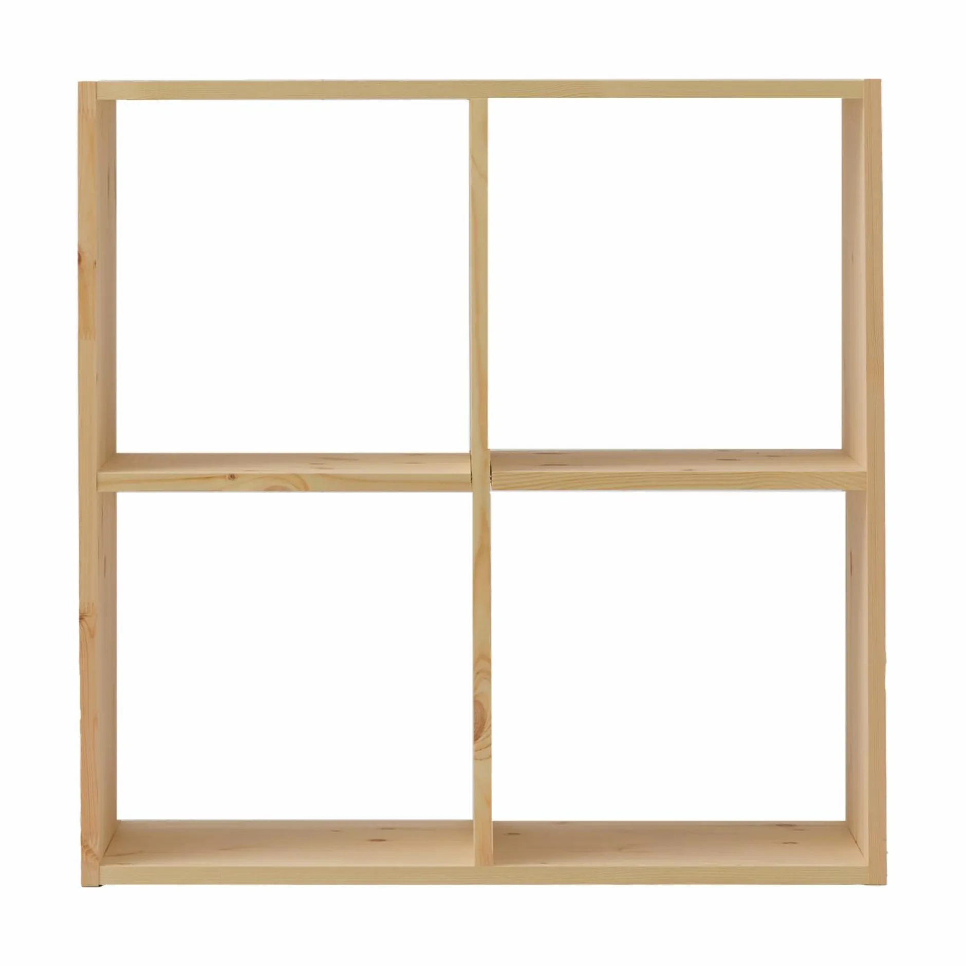 Etagères>Camif Etagère bois massif 2x2 cases Elio