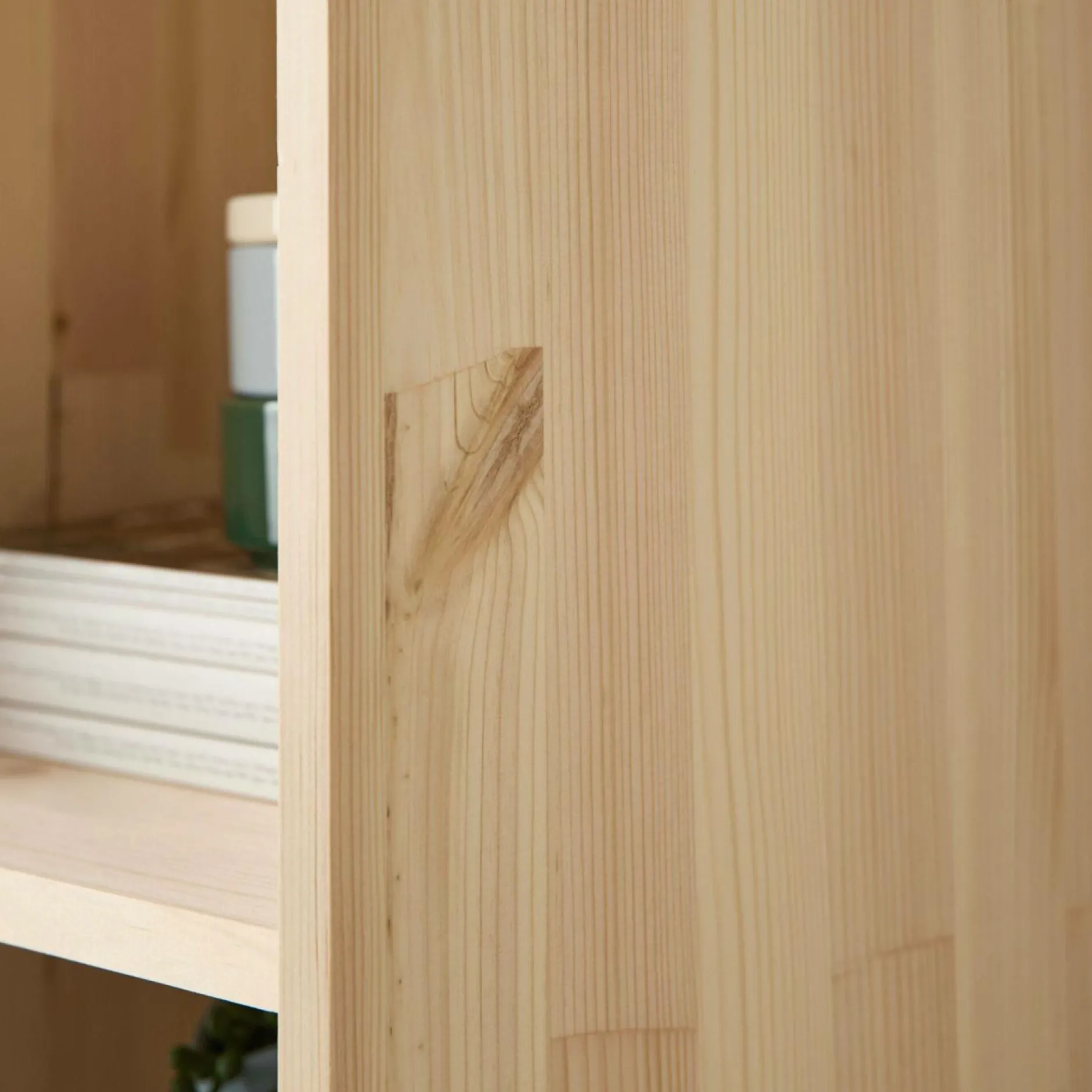 Etagères>Camif Etagère bois massif 2x2 cases Elio