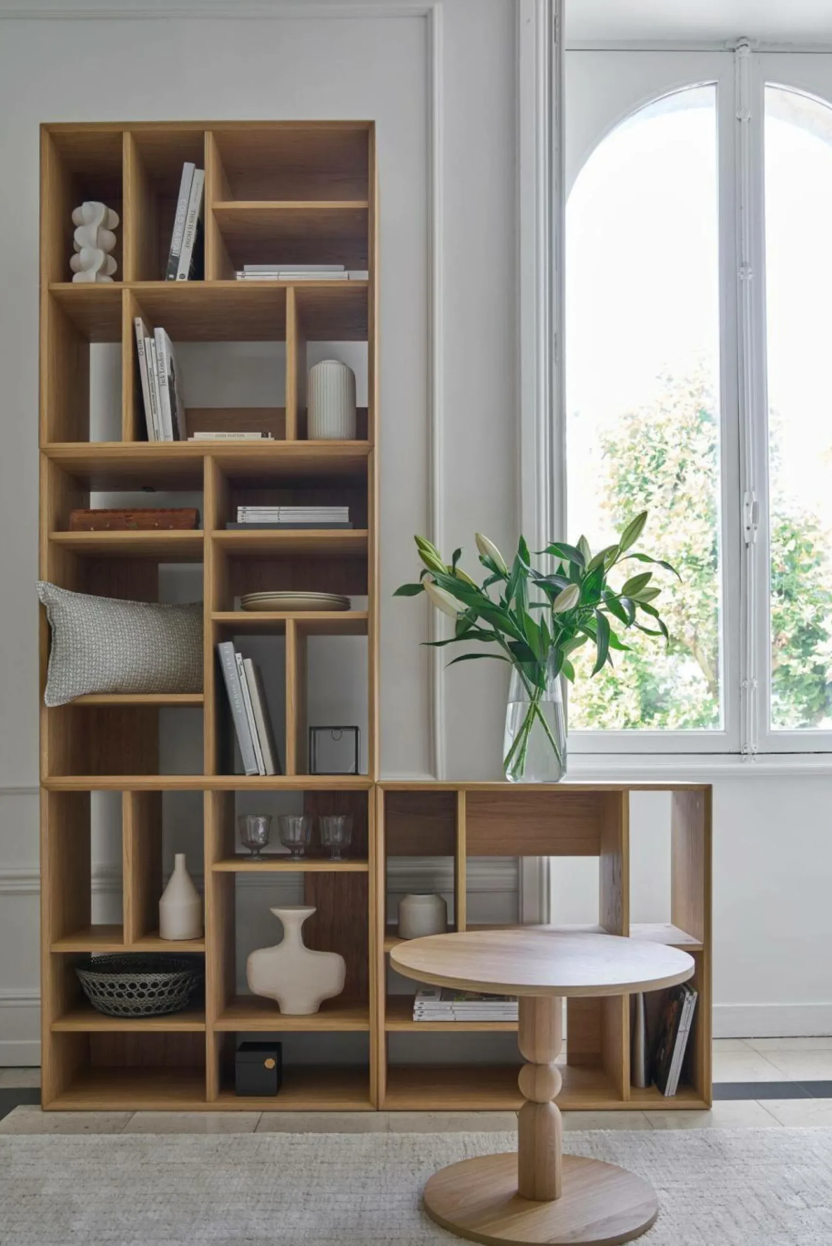 Etagères|Bibliothèques>Camif Etagère modulable bois Albane