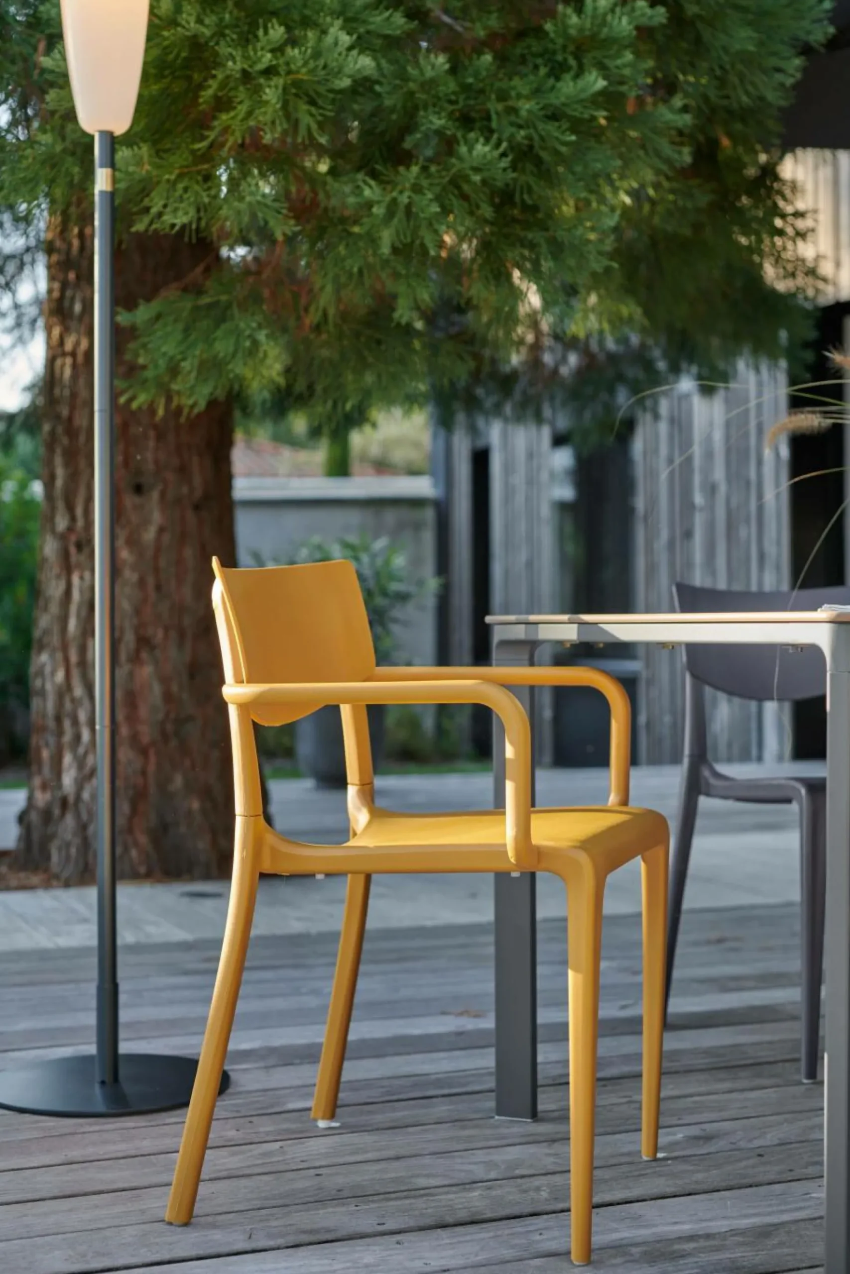 Fauteuils De Jardin>Camif EZPELETA Lot de 2 Fauteuils Empilables Town - Taupe