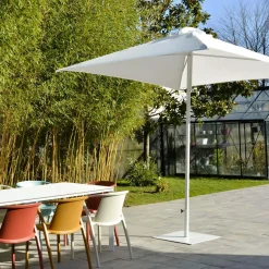 Parasols></noscript>Camif EZPELETA Parasol 250 x 250 cm Eolo en Aluminium - Blanc
