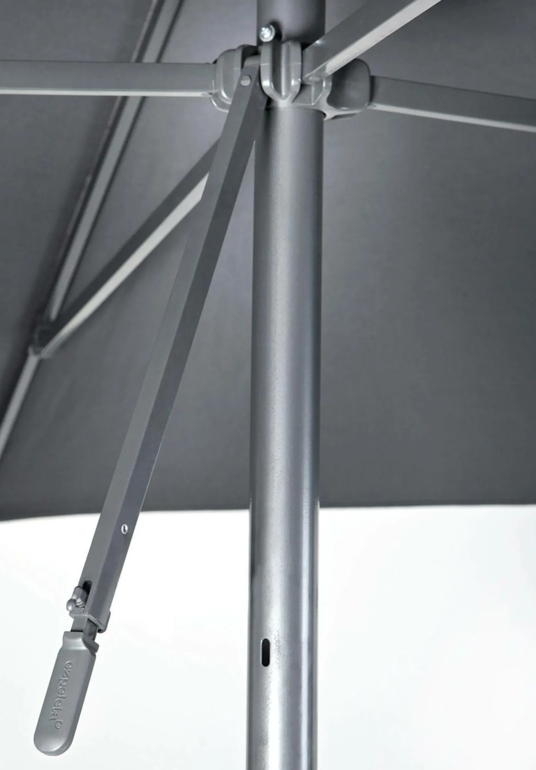 Parasols>Camif EZPELETA Parasol 250 x 250 cm Eolo en Aluminium - Gris Anthracite