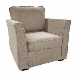 Canapés Fixes|Canapés Droits>Camif Fauteuil tissu déhoussable Marbella - Beige