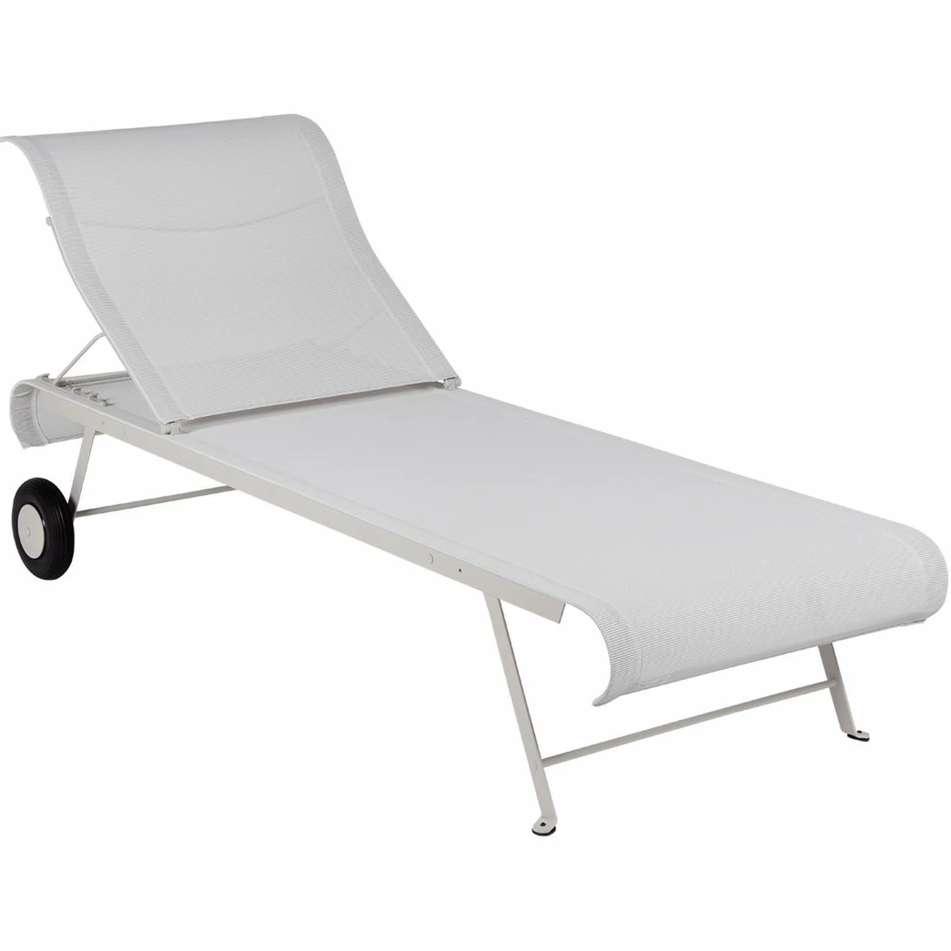 Bains De Soleil>Camif FERMOB Bain de Soleil Pliant Dune en Toile Stéréo et en Acier - Gris Argile