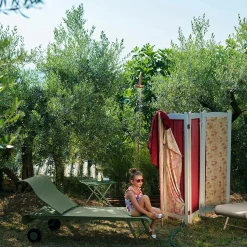 Bains De Soleil>Camif FERMOB Bain de Soleil Pliant Dune en Acier - Piment