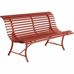 Bancs De Jardin>Camif FERMOB Banc 3 Places 150 cm Louisiane en Acier - Ocre Rouge
