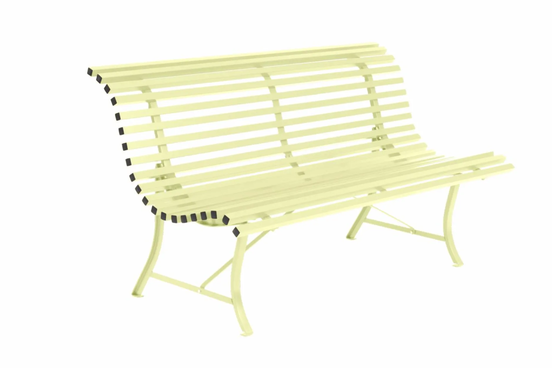 Bancs De Jardin>Camif FERMOB Banc 3 Places 150 cm Louisiane en Acier - Citron Givré