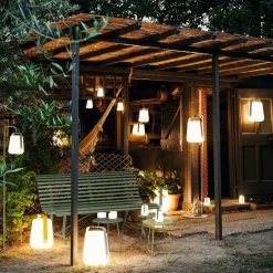 Bancs De Jardin></noscript>Camif FERMOB Banc 3 Places 150 cm Louisiane en Acier - Miel Texturé