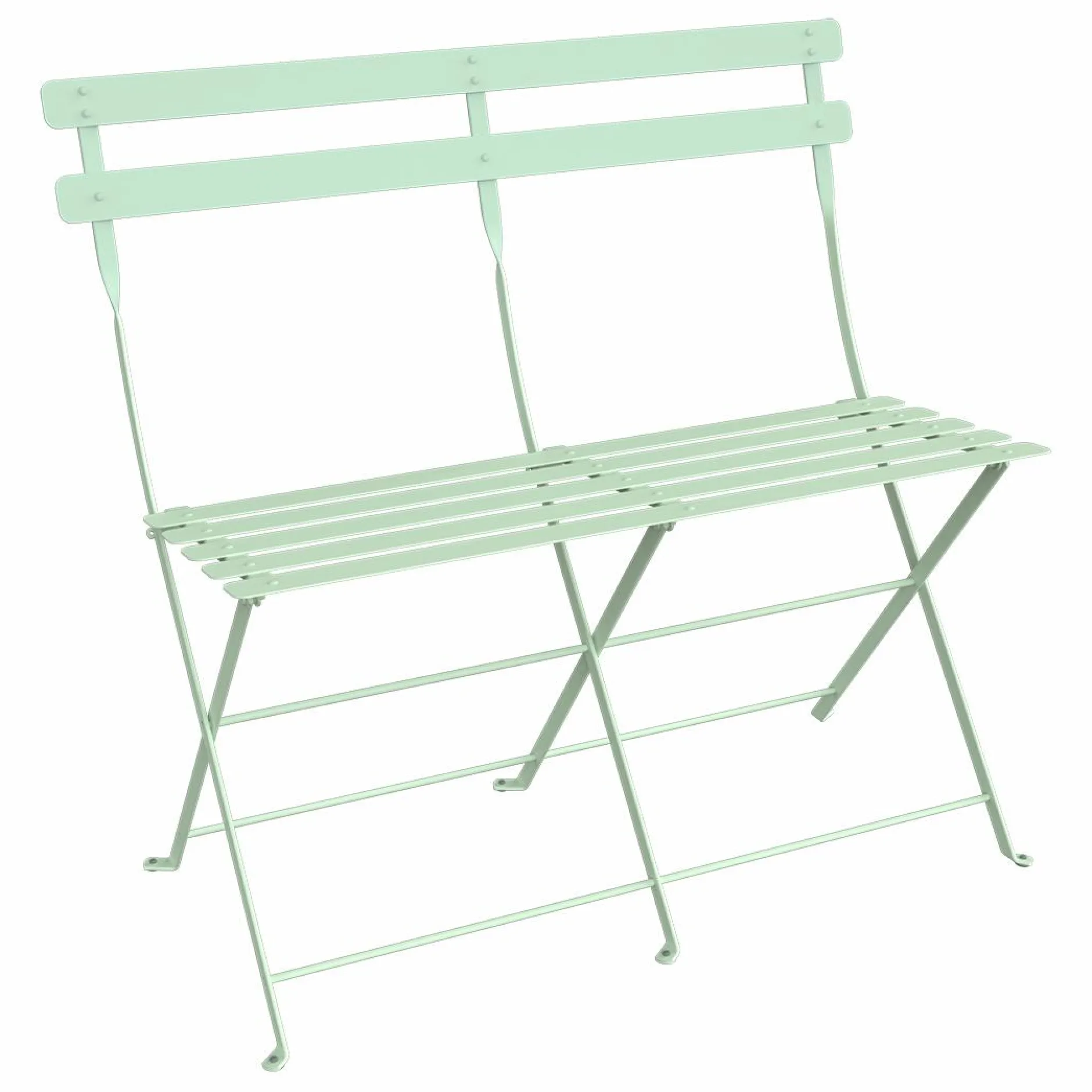 Canapés Et Fauteuils De Jardin>Camif FERMOB Banquette Pliante 2 Places Bistro en Acier - Menthe Glaciale