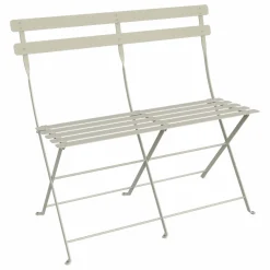 Canapés Et Fauteuils De Jardin>Camif FERMOB Banquette Pliante 2 Places Bistro en Acier - Gris Argile