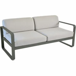 Canapés Et Fauteuils De Jardin>Camif FERMOB Canapé 2 Places Bellevie Gris Flanelle en Aluminium - Romarin