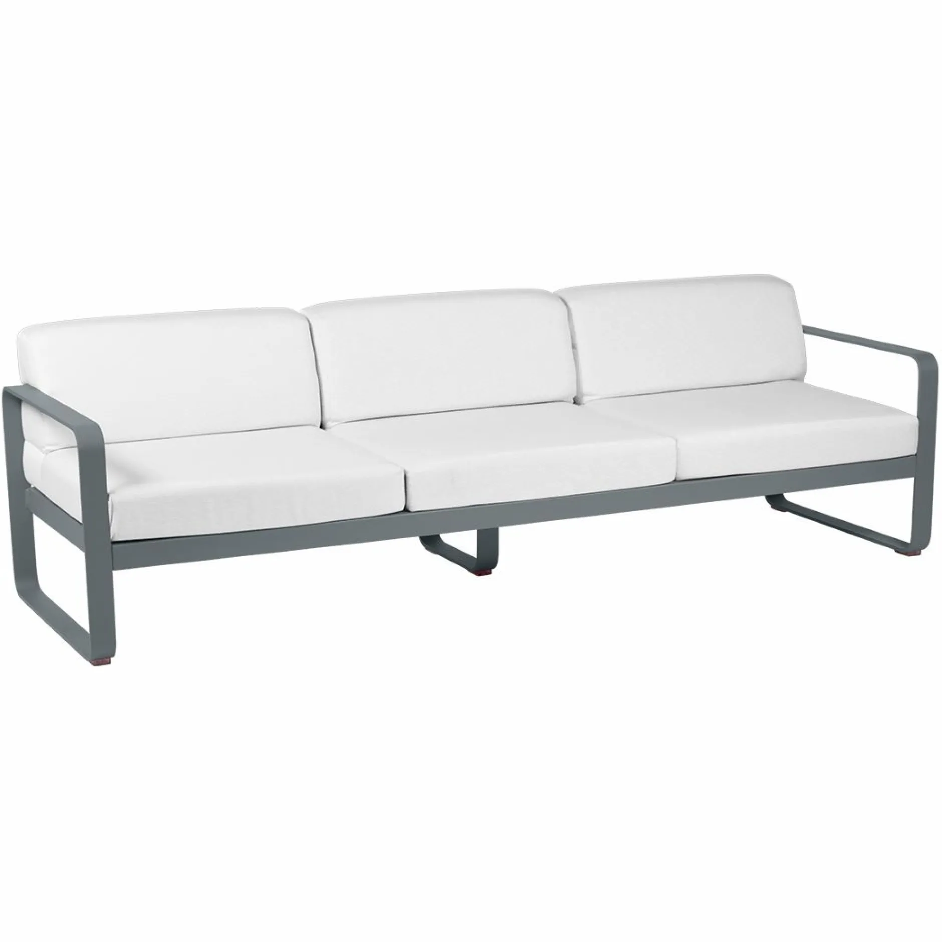 Canapés Et Fauteuils De Jardin>Camif FERMOB Canapé 3 Places Bellevie Blanc Grisé en Aluminium - Gris Orage