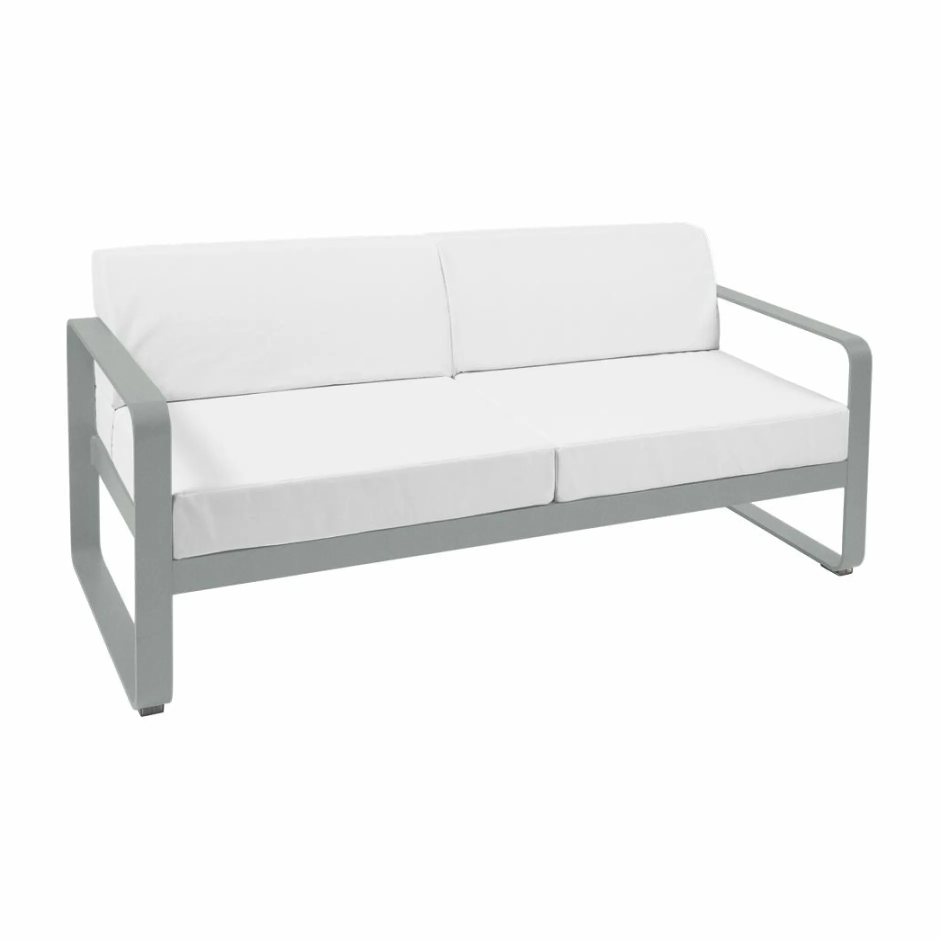 Canapés Et Fauteuils De Jardin>Camif FERMOB Canapé 2 Places Bellevie Blanc Grisé en Aluminium - Gris Lapili