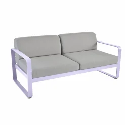 Canapés Et Fauteuils De Jardin>Camif FERMOB Canapé 2 Places Bellevie Gris Flanelle en Aluminium - Guimauve