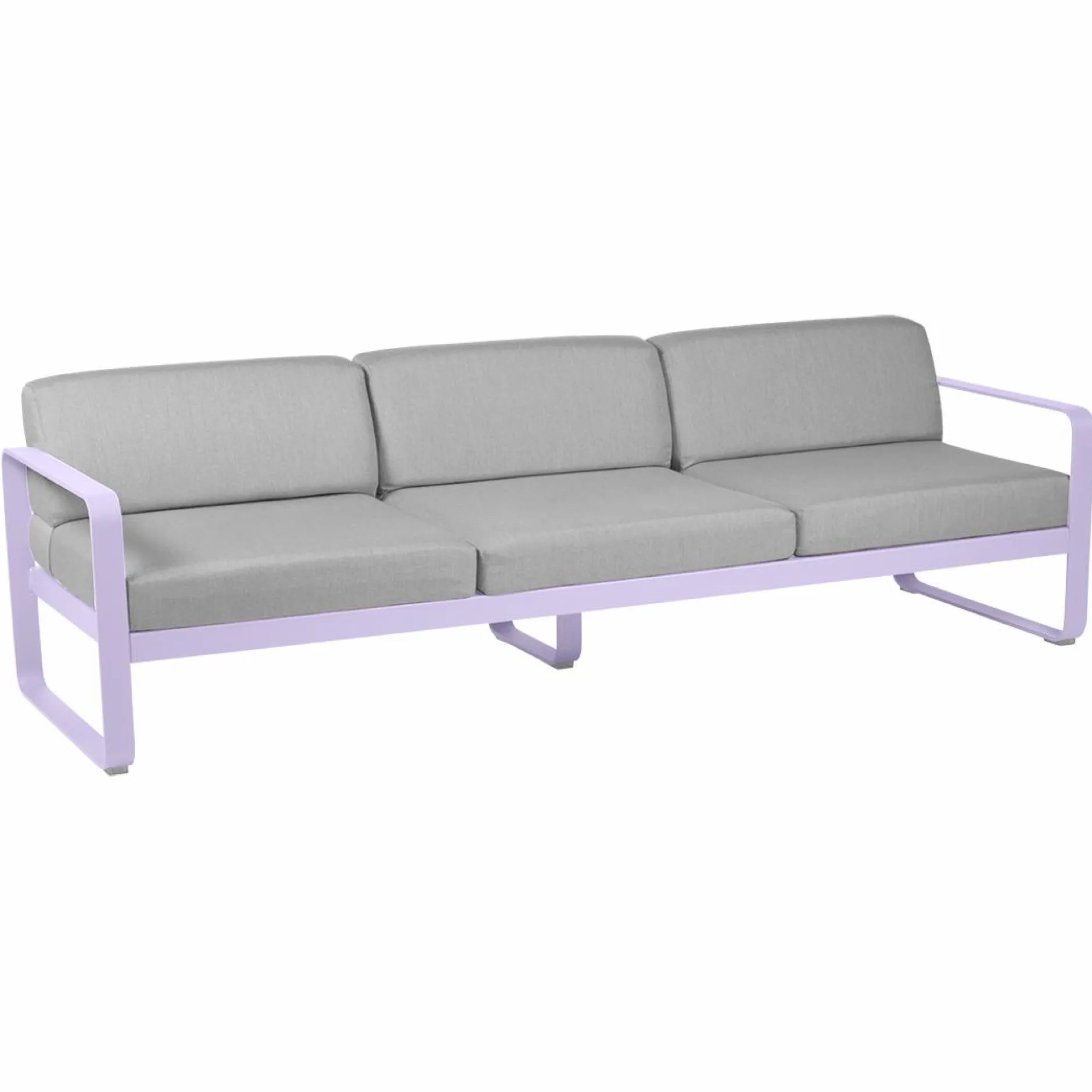 Canapés Et Fauteuils De Jardin>Camif FERMOB Canapé 3 Places Bellevie Gris Flanelle en Aluminium - Guimauve