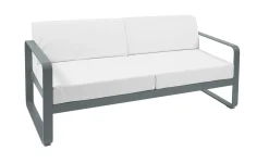 Canapés Et Fauteuils De Jardin>Camif FERMOB Canapé 2 Places Bellevie Blanc Grisé en Aluminium - Gris Orage