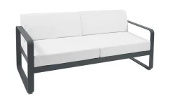 Canapés Et Fauteuils De Jardin>Camif FERMOB Canapé 2 Places Bellevie Blanc Grisé en Aluminium - Carbone
